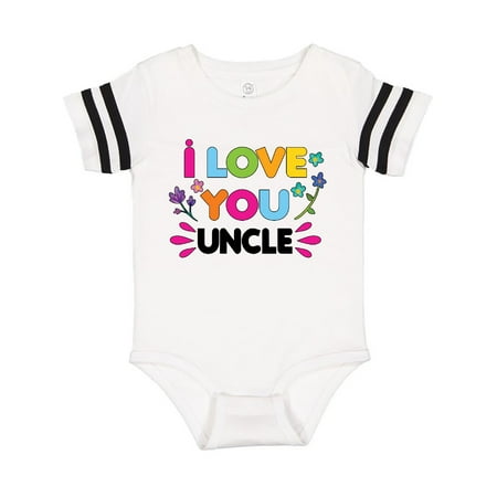 

Inktastic I Love You Uncle with Flowers Gift Baby Girl Bodysuit