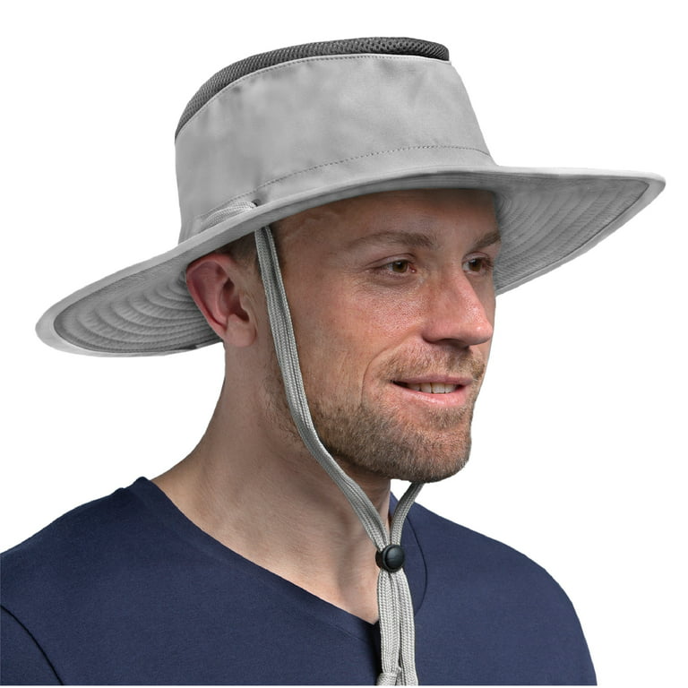 Sun Cube Sun Hat for Men Wide Brim, Women Safari Hat, Hiking Bucket Hat UV Sun Protection, Boonie Hat Outdoor | Fishing Hat Summer for Sun Beach