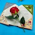 thumbnail image 2 of Seitruly Marcapáginas con bordado de letras y flores, versatilidad y bonitos separadores de páginas de fieltro Carpetas de archivos verano e, 2 of 6