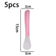 thumbnail image 2 of 5 uds cuchara blanda de silicona de dos colores cuchara infantil-rosa MFZFUKR CPB-DE-WX639-4, 2 of 5
