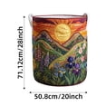 thumbnail image 3 of Quilted Laundry Basket With Handles, Boho Fabric Storage Basket, Multi-Functional Clothes Storage Basket, Lightweight and Foldable Design (20x28in), 3 of 3