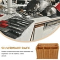 thumbnail image 2 of Silverware Organizer Woven Cutlery Storage Basket Wicker Kitchen Accesories for Fruit Pp, 2 of 6