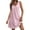 Pink, variant on yillto Sundress for Women Summer Casual Sleeveless T Shirt Dresses Beach Cover up Tank Dress with Pockets