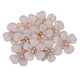 thumbnail image 2 of 10 botones de perla de 5 pétalos con parte trasera plana para broches, joyas para el cabello y pendientes. Blanco, 2 of 9