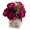 Red, variant on Enova Home Artificial Flowers Mixed Silk Peony Fake Flowers Arrangement in Natural Wood Planter for Home Office Wedding Decoration (Wine Red)