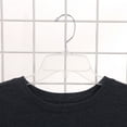 thumbnail image 3 of 17 inch Break-Resistant Clear Plastic Dress Hangers - Case of 100 - Durable Clear Plastic Hangers - Plastic Clothes Hangers for Retail  Thrift Stores  Boutiques  Home Closets - Dress and Shirt Hangers, 3 of 5