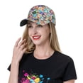 thumbnail image 5 of Honeii Colored Casino Chips Print Hat, Women's Baseball Hat Unisex Fit, Baseball Cap,Adjustable One Size, 5 of 6