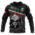 thumbnail image 3 of Sudadera con capucha azteca de México con estampado 3D para hombre, sudaderas de manga larga con patrón de tótem mexicano vintage, sudaderas deportivas de otoño, sudaderas con capucha, 3 of 4