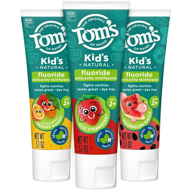 Pasta de dientes Tom's of Maine Anticavity Kids 150 ml (paquete de 3)