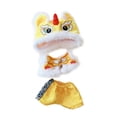 thumbnail image 4 of 3x Muñeca de Peluche Ropa Conjunto de Danza del León Suave Lindo Juego de Simulación Desmontable Cosplay amarillo, 4 of 8