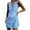 Blue, variant on Sevevn Women's Fashion Comfortable Casual Sleeveless V-Neck Solid Color Dresses Women Beach Fashion Yellow M
