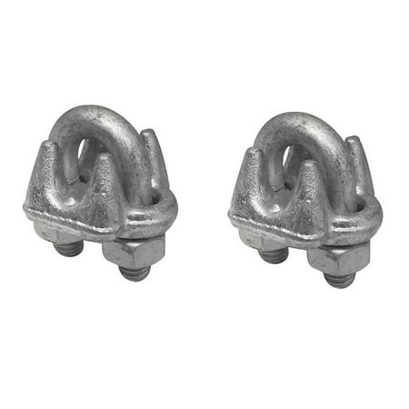 

2 Pc 3/16 Marine Galvanized Drop Forged Wire Rope Clip Cable Clamp