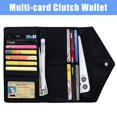 thumbnail image 2 of HAWEE Sunflower Card Hold Wallet for Women Envelope Style Slim Cash Clutch Purse 13 Card Slots 1 ID Window with Coin Pocket, 2 of 7