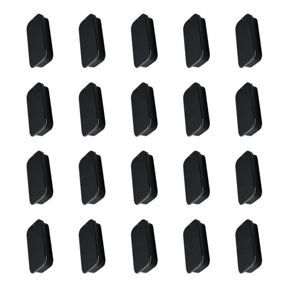 20pcs sliding top containers, for decorative box storage and organization, suitable for candies, jewelry, handicrafts, nail care products, black color