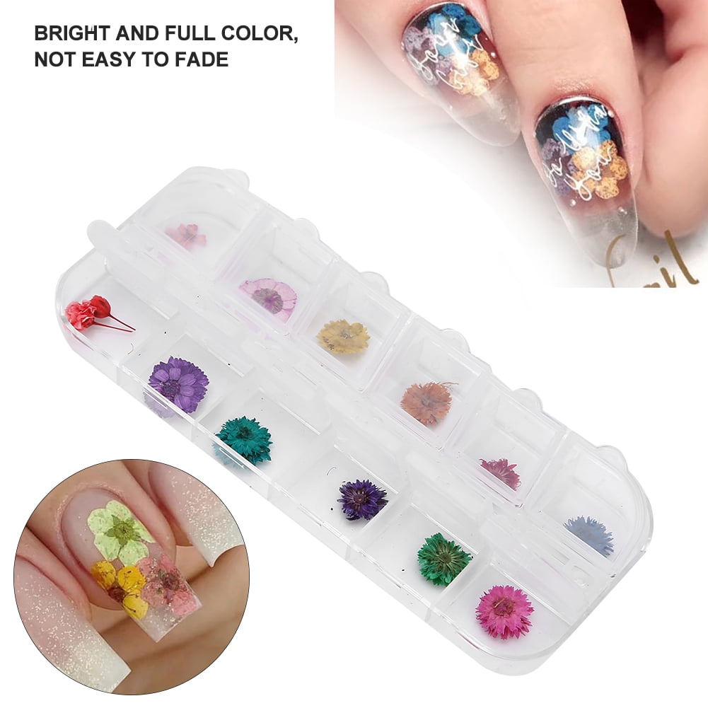 MEET ACROSS 5ml Coloré Fleur Fée Gel Vernis à Ongles Violet Rose Naturel Séché Fleur Gel Semi Permanent UV Vernis Ongles Art