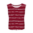 thumbnail image 5 of Yourumao Athletic Tank Tops for Women Round Neck Sleeveless Workout Shirts Striped Cut Out Casual Tshirts for Sporty Running, 5 of 8