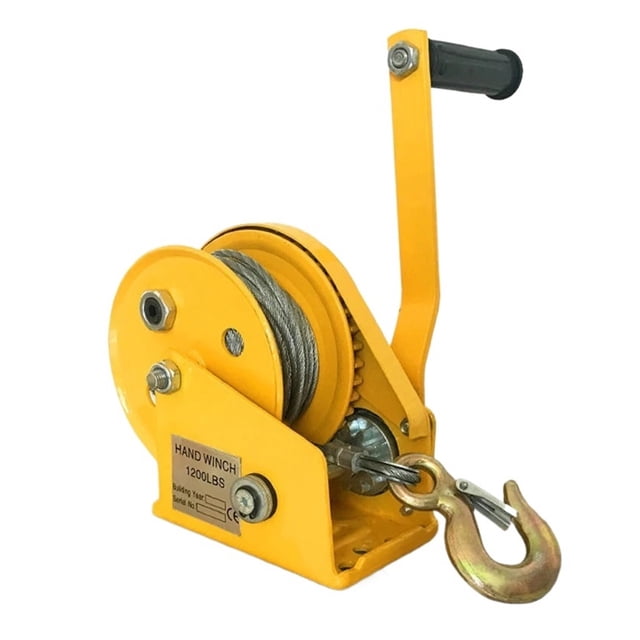 Self-locking Hand Winch Heavy Duty Steel Wire Rope Lifting Tool Traction Machine Hand Crank Winch Household Hoisting Tools