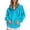 Sky Blue, variant on NinXxx Women's Casual Pullover Hoodie Solid Raglan Sleeve Warm Jacket Light Blue M