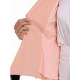 thumbnail image 5 of INSPIRE CHIC Women's Blazer Stand Collar Long Sleeve Single Button Peplum Blazer XS Pink, 5 of 7
