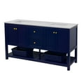 thumbnail image 4 of Lakeshore 72" Double Bathroom Vanity with Royal Blue Cabinet and Quartz Top, 4 of 6