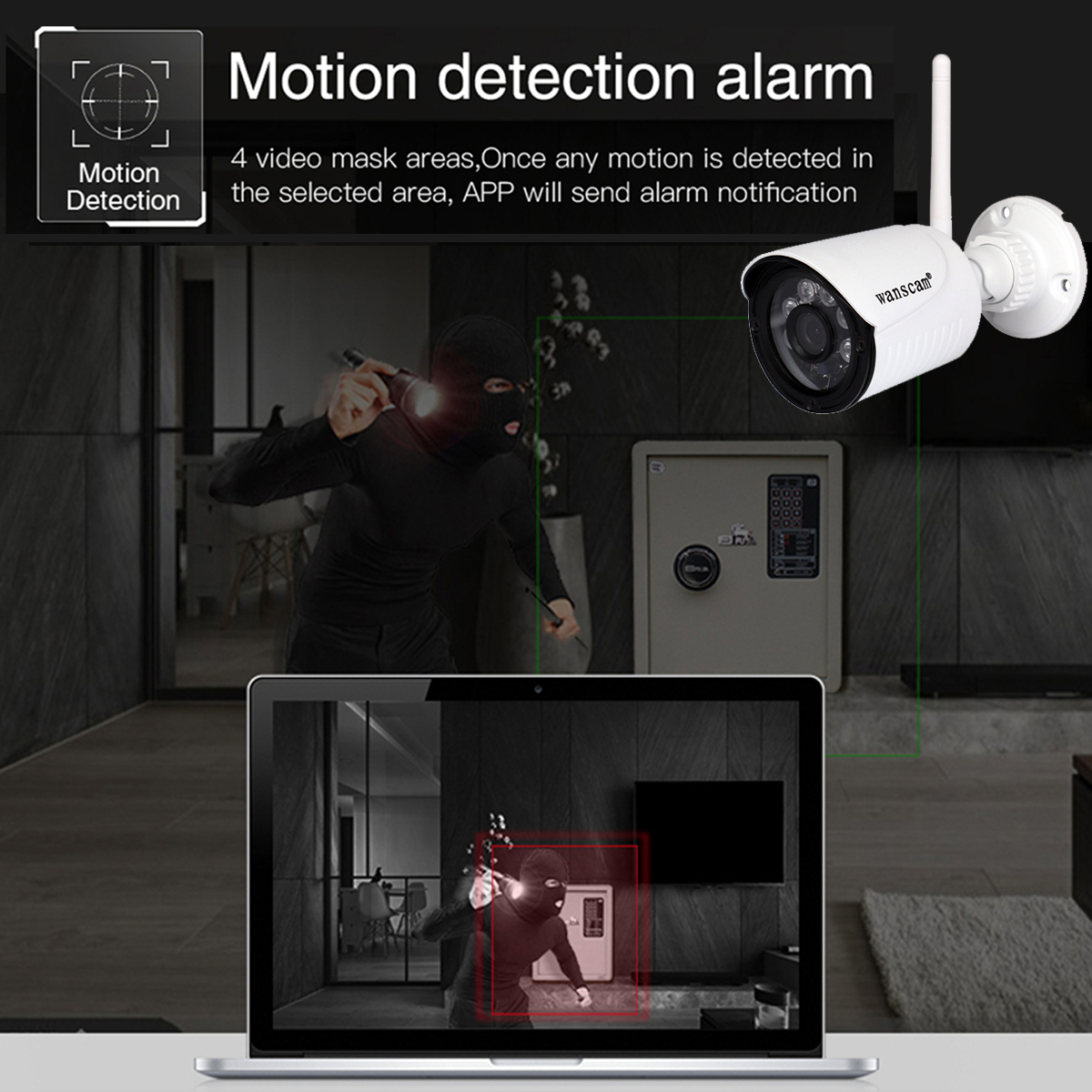 1080P Wifi Hotspot IP Security Camera Wireless CCTV Waterproof cam