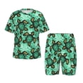 thumbnail image 1 of Balery Sea Turtle Conjunto de Pijama Infantil de Manga Corta con Estampado – Ropa de Dormir de Algodón Suave-Small, 1 of 5