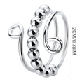 thumbnail image 4 of Xihbxyly Anillo Antiestrés con Cuentas de Aleación Ajustable, 8 Cuentas de Recordatorio, Accesorio para Aliviar El Estrés, Apoyo Empoderador, Un Regalo Ideal para Mujeres., 4 of 7