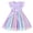 Purple, variant on Toddler Baby Girls Rainbow Tutu Dresses Tulle Dress Party Princess Sequins Sundress Ruffle Sleeveless Light Purple 5-6Years
