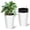 White, variant on Accreate 16" Tall Planters Set of 2, Self Watering Pots with Drainage & Water Level Monitor for Outdoor or Indoor Plants, Patio, Porch, Home Office