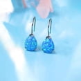 thumbnail image 4 of Limerencia Hypoallergenic Titanium Jewelry Water Drops Cubic Zirconia/Opal Earrings for Sensitive Ears Women, 4 of 6