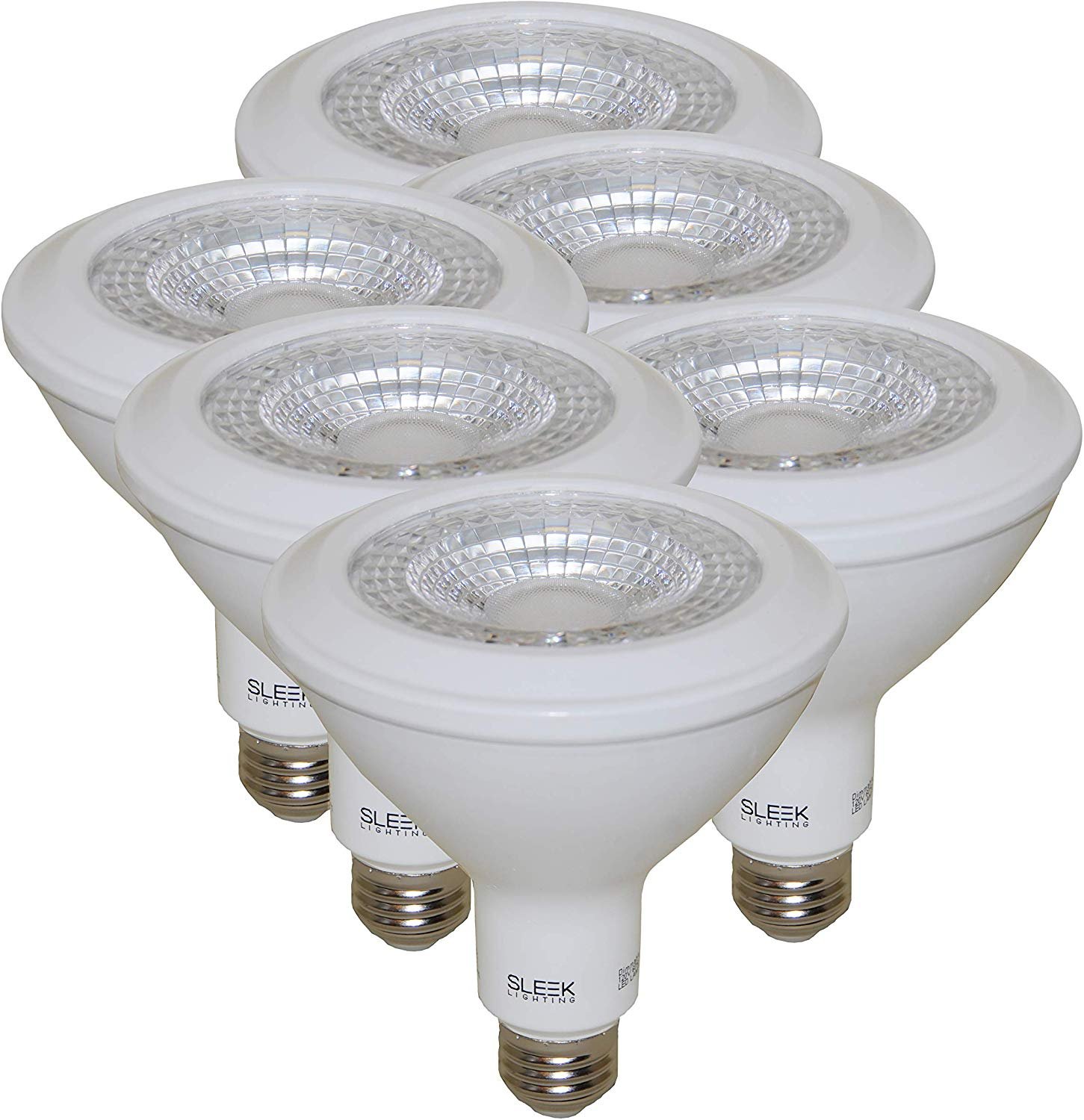 SleekLighting PAR 38, LED 13 Watt,"Dimmable" Wide Flood Light Bulb(40°), Warm White (3000K), 950