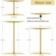 thumbnail image 2 of Juego de 5 Soportes para Velas de Pilar de Metal Dorado y Hierro para Mesa de Mesa, Cena, Fiesta, Boda, Evento, 2 of 12