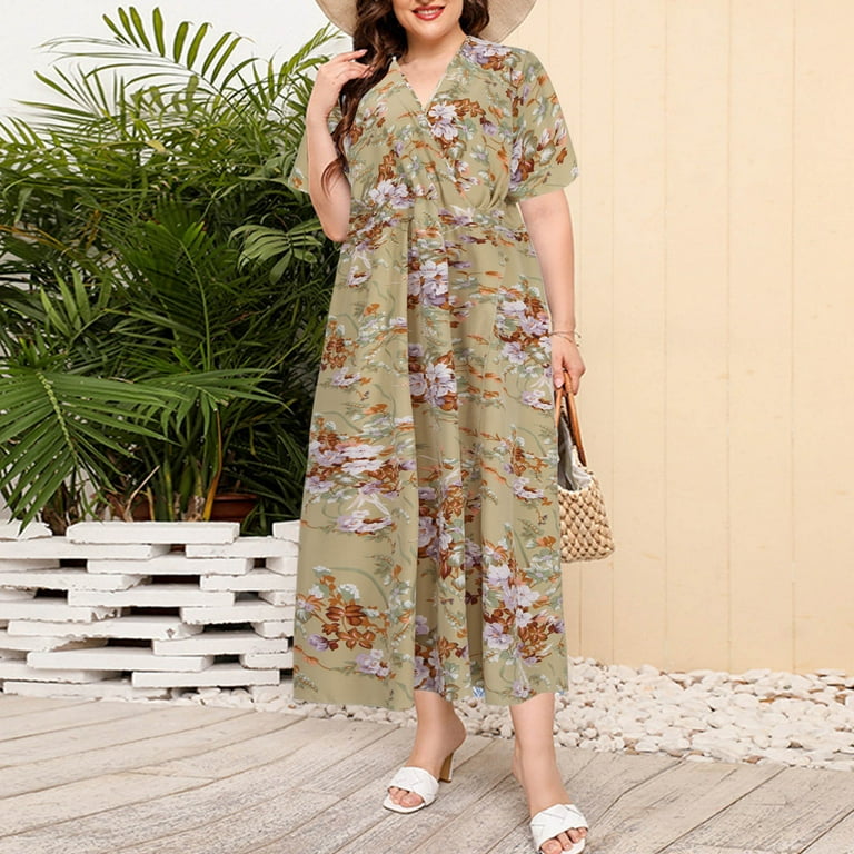 Boho Plus Size Summer Cotton Dresses Levmjia Casual Summer Dresses