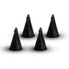 Legends International Small Hawaiian Cone Tabletop Torch Smooth Black - 4 Pack