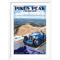 thumbnail image 2 of Art.com Pikes Peak, Colorado - Auto Road Scene Art Print by Lantern Press, White Frame Wall Art, 32" x 44", 2 of 5