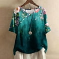 thumbnail image 2 of Summer Clothes for Short Women 2026 Vacation Womens Blouses Casual Button Down Hide Belly Tunic 2026 Summer, 2 of 5