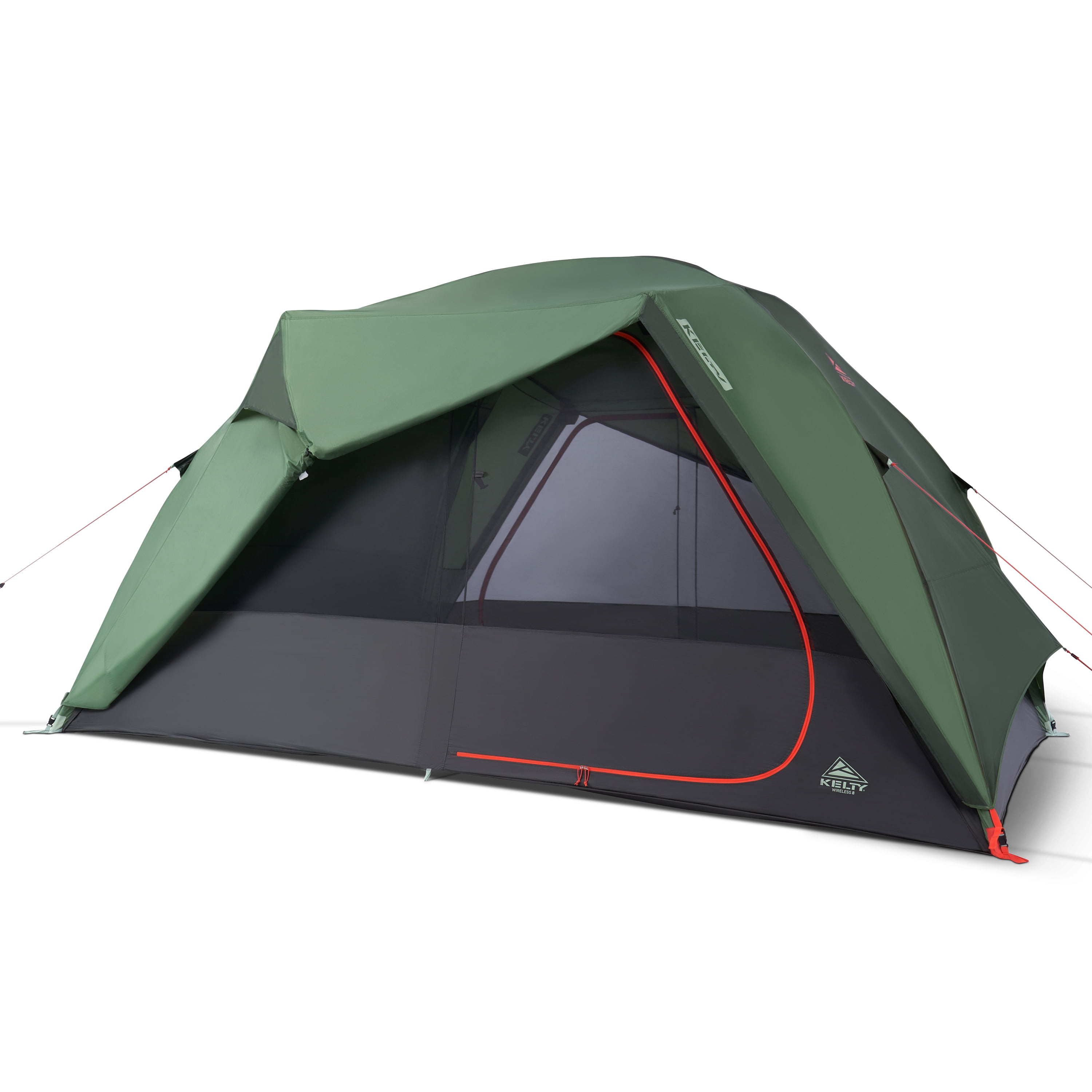 Kelty Wireless 8-Person Freestanding Family Camping Tent, High-Quality Weather-Resistant Fabric, Huge Interior & Peak Height, 2 Doors with Vestibules, Quick Corner Setup