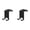 Black*2, variant on Over the Door Shower Hooks 3 Pack — Stainless Steel Hangers for Frameless Glass Shower Doors, Hanging Towels Robes and Clothes in Bathroom