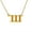 Letter A, variant on Angel Number Necklaces for Women Bubble Digital Pendant 111 222 333 444 555 666 777 888 999 Chain Gold Plated Stainless Steel Dainty Statement Personalized Jewelry Number 888