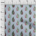 thumbnail image 1 of oneOone Georgette Viscose Fabric Leaves & Floral Block Printed Craft Fabric BTY 42 Inch Wide, 1 of 4