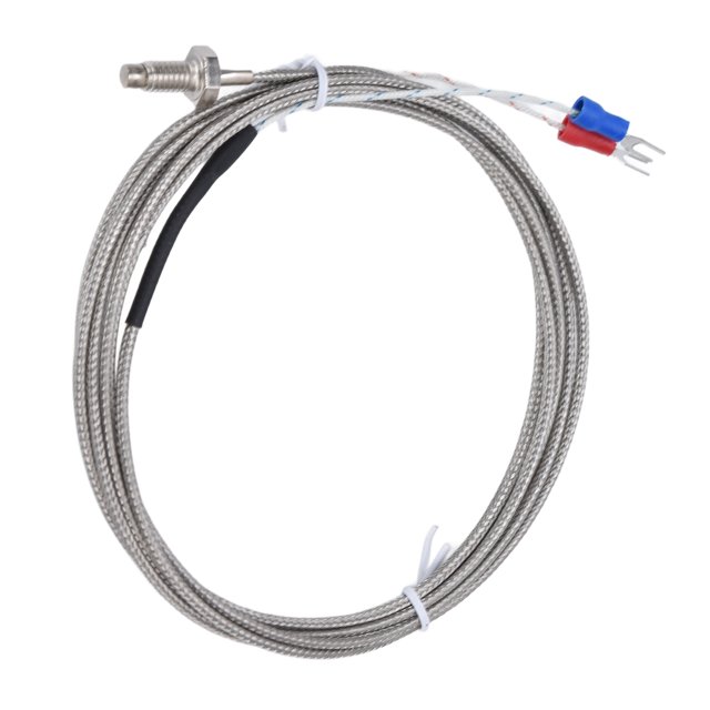 K Type Thermocouple Ground Shielded Wire Temperature Sensor Screw Probe 0-450 Degrees Celsius WRNT-01