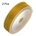 thumbnail image 3 of Unique Bargains 2 Pack Twisted Nylon Twine Thread Beading Cord 2mm 13M/43 Feet Extra Strong Braided Nylon String, Goldenrod, 3 of 6