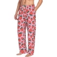 thumbnail image 2 of Xecao Cartoon Strawberry Men's Straight Lounge Pajama Pants: The Ultimate in Comfortable Sleepwear, 2 of 9