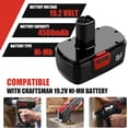 thumbnail image 2 of 2 Packs 4.5Ah Ni-Mh Diehard 19.2V C3 Battery Replacement for Craftsman 19.2 Volt Batteries 315.pp2011 315.pp2020 315.113753 130279005 1323903 11375 315.115410, 2 of 11
