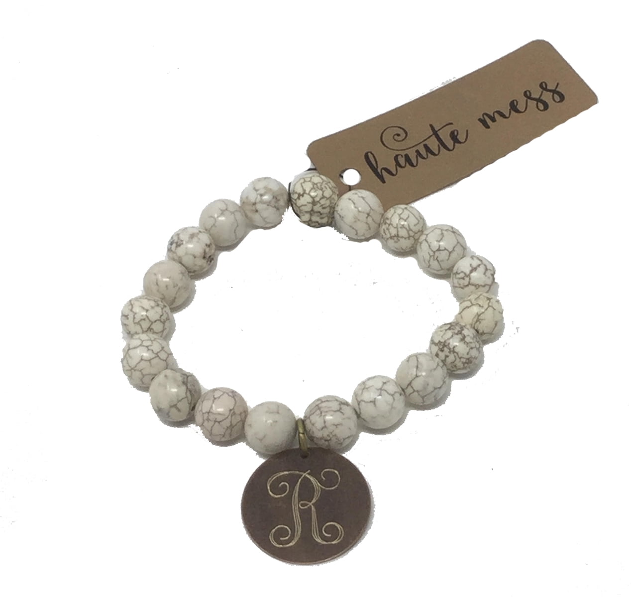 Bead Bracelet with Antique Bronze 