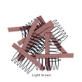thumbnail image 5 of 24 Pcs/Lot Steel Wig Clips with Cloth Combs for Hairpiece Caps and Wig Making Accessories (Light Brown), 5 of 5