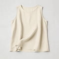 thumbnail image 3 of fatyb Cotton Linen Tank Tops for Boys Girls Summer Sleeveless Lightweight Plain Kids Casual Beach Shirts, 3 of 7