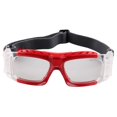 thumbnail image 3 of de Seguridad con Lentes Envolventes Transparentes Antivaho Y Resistentes a Los Arañazos para Bádminton, Béisbol, , Rugby, Elección de Color rojo Baoblaze Gafas de baloncesto, 3 of 8