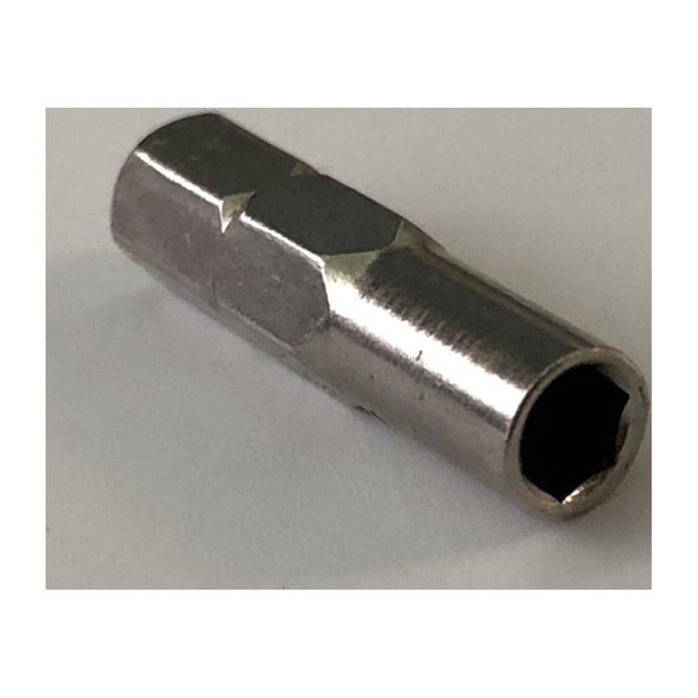 Screw Driver Bit Adapter - 1/4 Inch To 4mm, 25mm Long, Magnetic Tool Steel Adapter For 4mm Bits