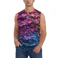 thumbnail image 1 of Fotbe Heart Confetti on Glitter Men's Camiseta sin Mangas Estampada para Hombres, Playera Casual para Gimnasio, Entrenamiento, Playa-Large, 1 of 7